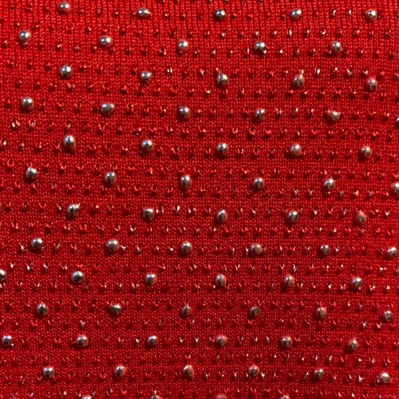 NWOT: Ruby Rd Red Open Shoulder Top - Picture 2 of 7